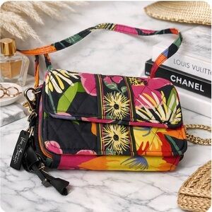 Vera Bradley Jazzy Bloom Crossbody Bag | Retired Print | Colorful Floral Quilted